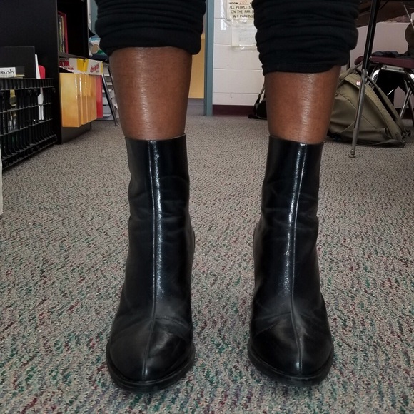 ZARA Ankle Boots with Back Zip 10 - Picture 8 of 9